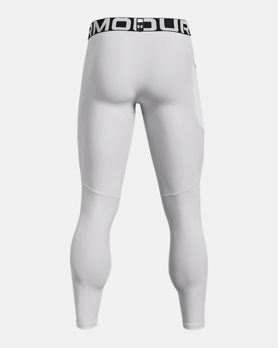 男士UA HeatGear® ArmourPrint緊身褲, Gray, pdpMainDesktop image number 6